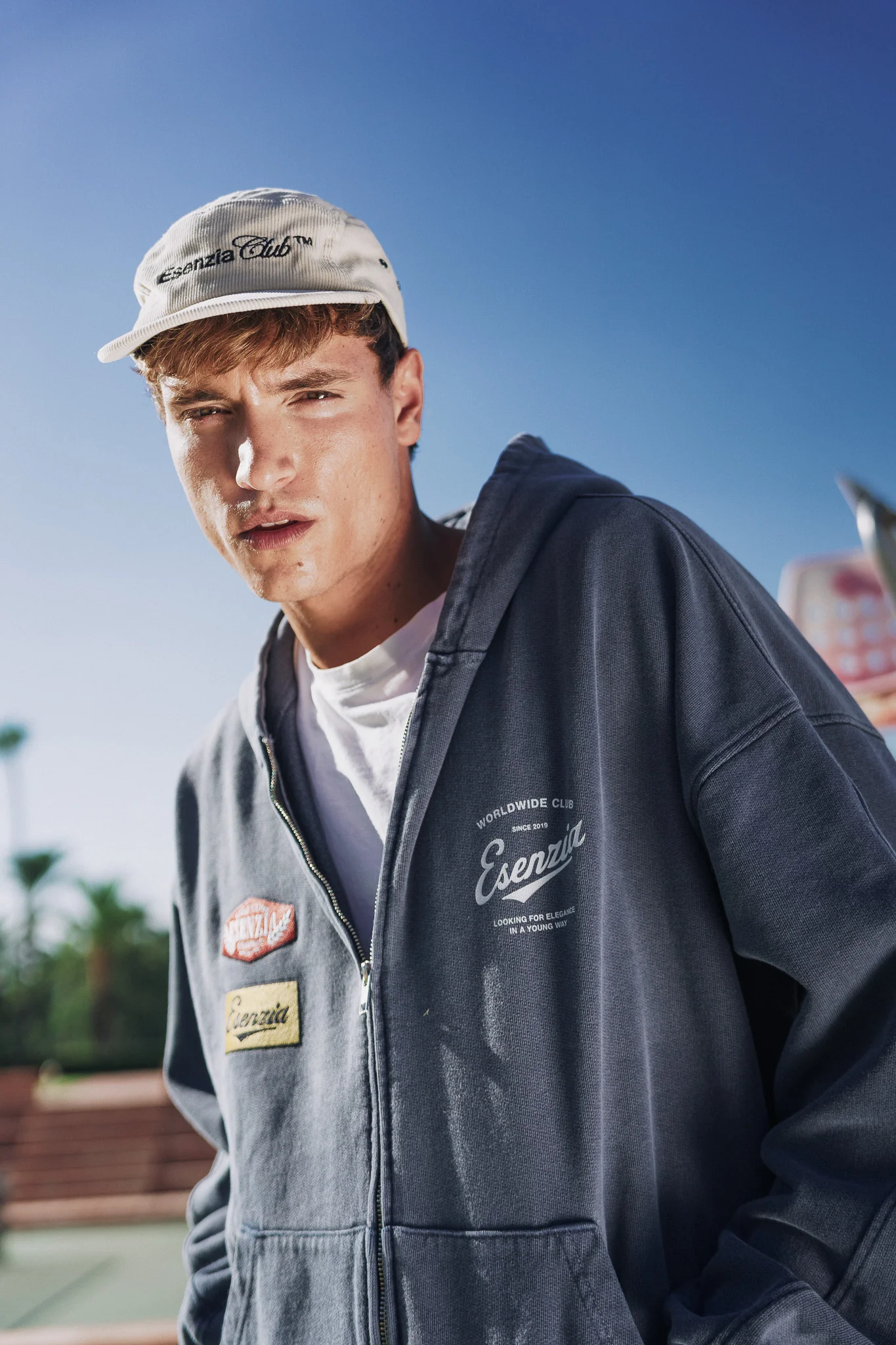 BEIGE CORDUROY CAP - Image 6