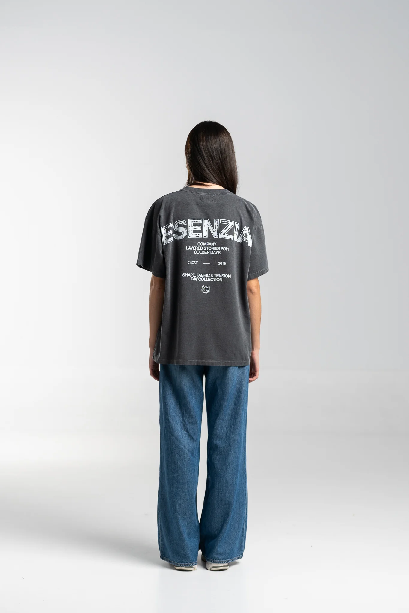 BLACK FABRIC TEE - Image 8
