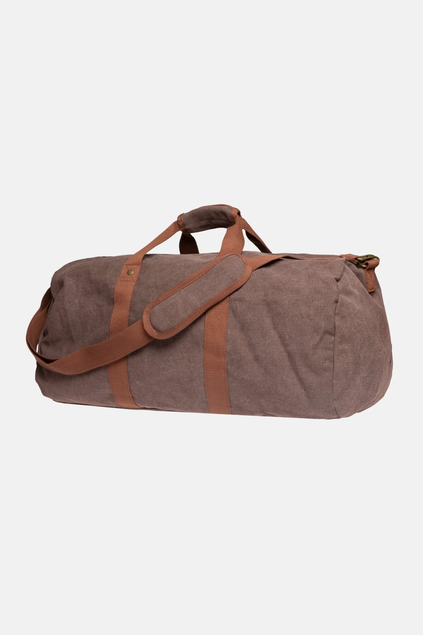 BOLSA CLÁSICA DE LONA MARRÓN - Image 2