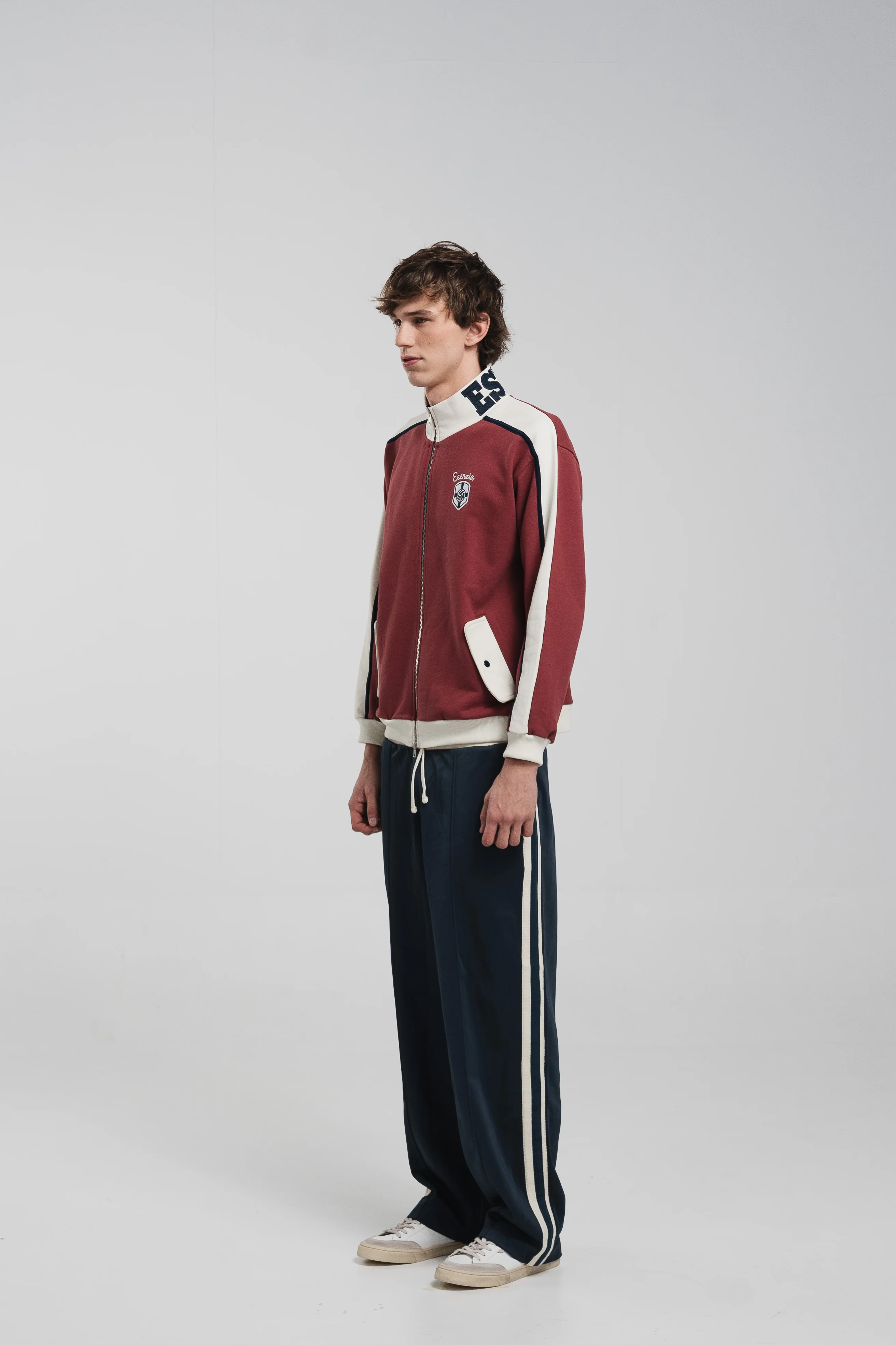BORDEAUX LETTER NECK TRACKJACKET - Image 8