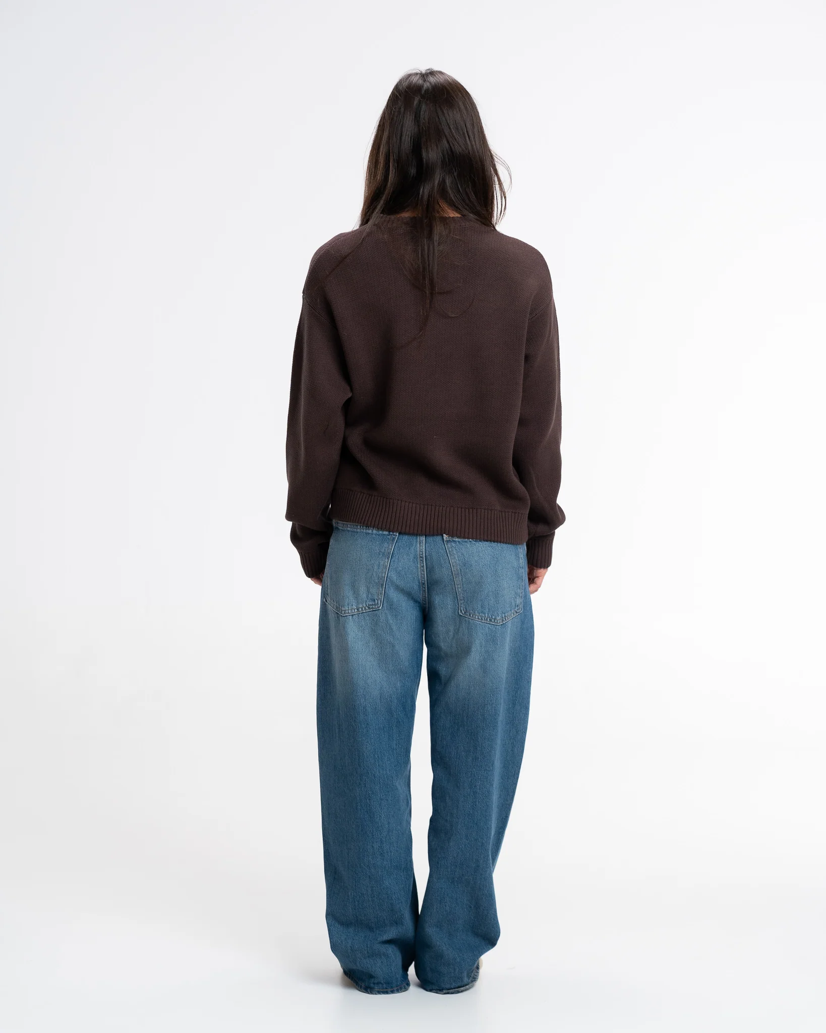 BROWN ICONIC KNIT SWEATER - Image 8