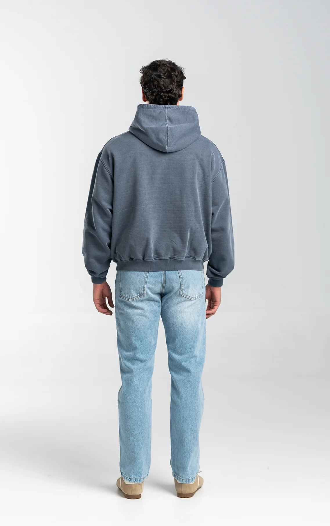 DARK BLUE UNIVERSITY HOODIE - Image 6