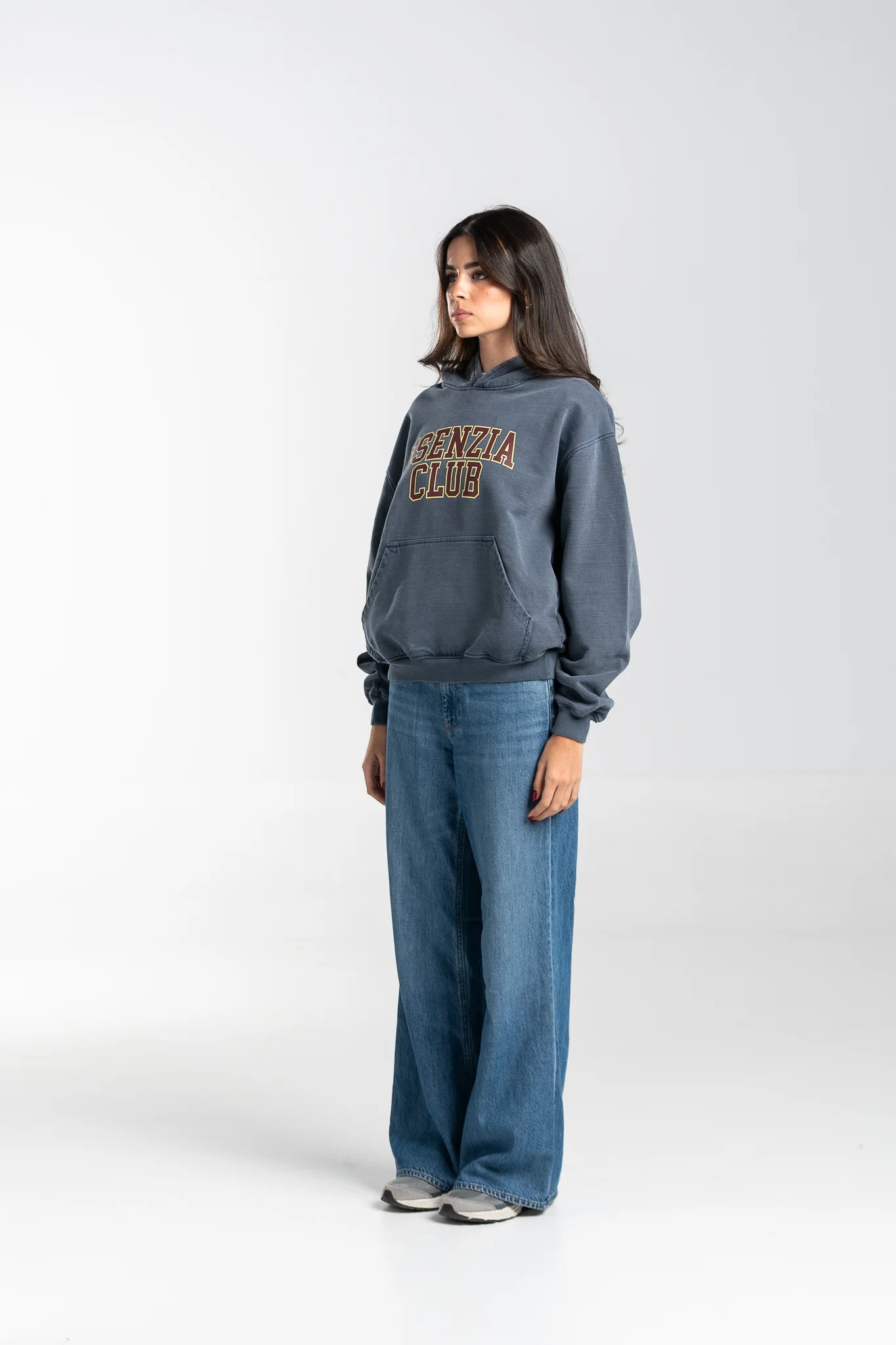 DARK BLUE UNIVERSITY HOODIE - Image 8