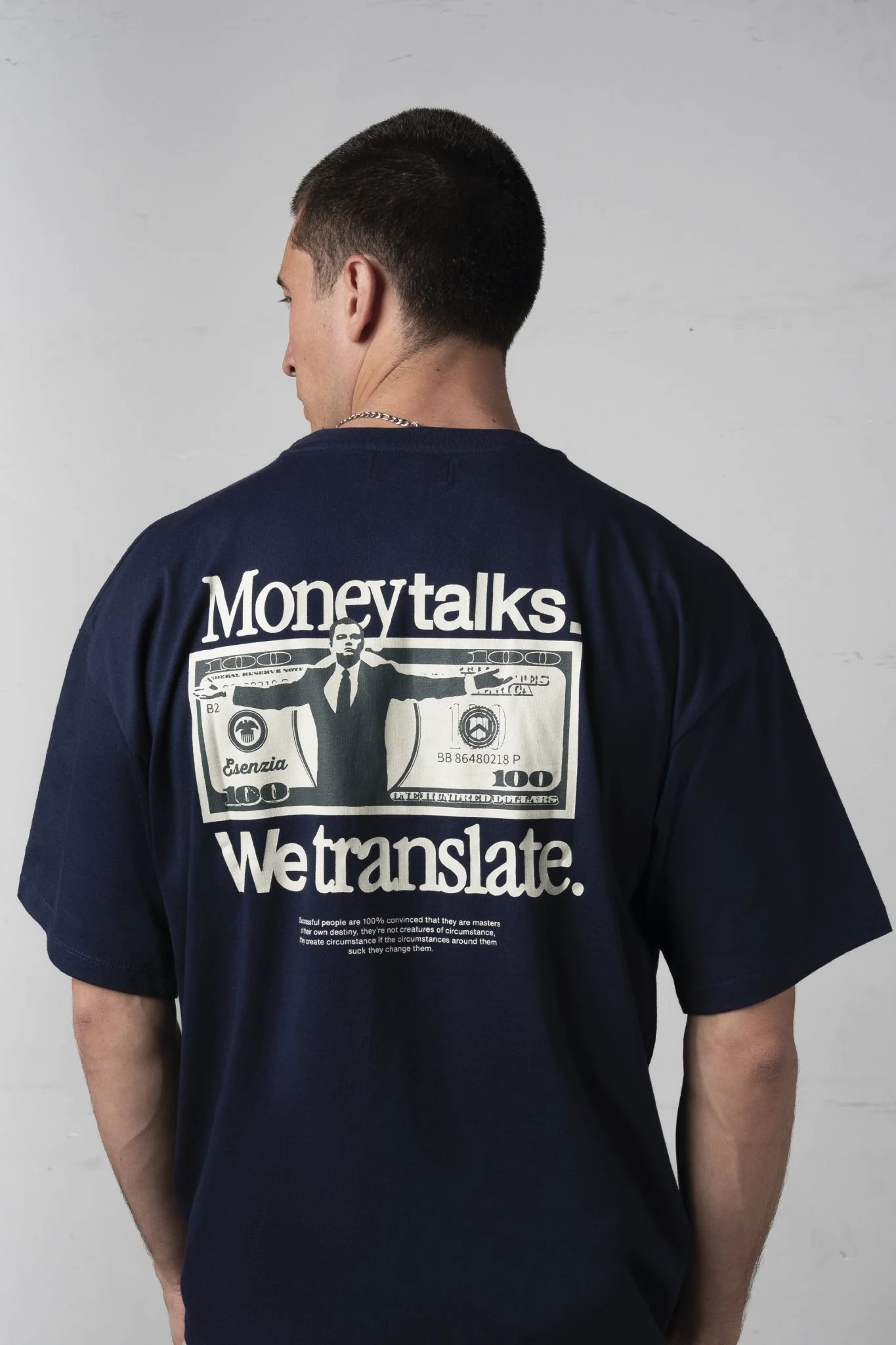 DARK BLUE WOLF TEE - Image 6
