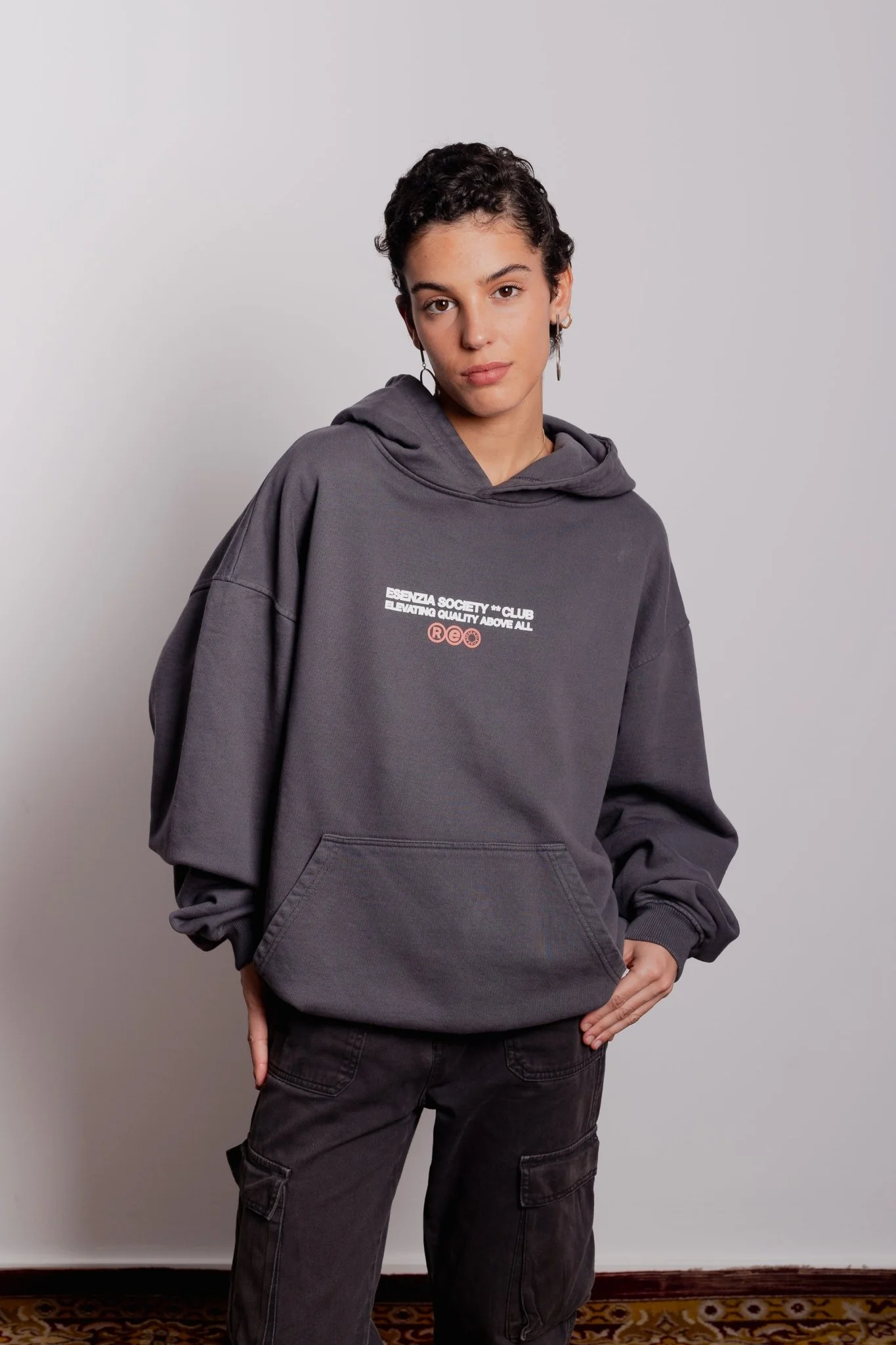 DARK GREY COSMOS HOODIE - Image 9