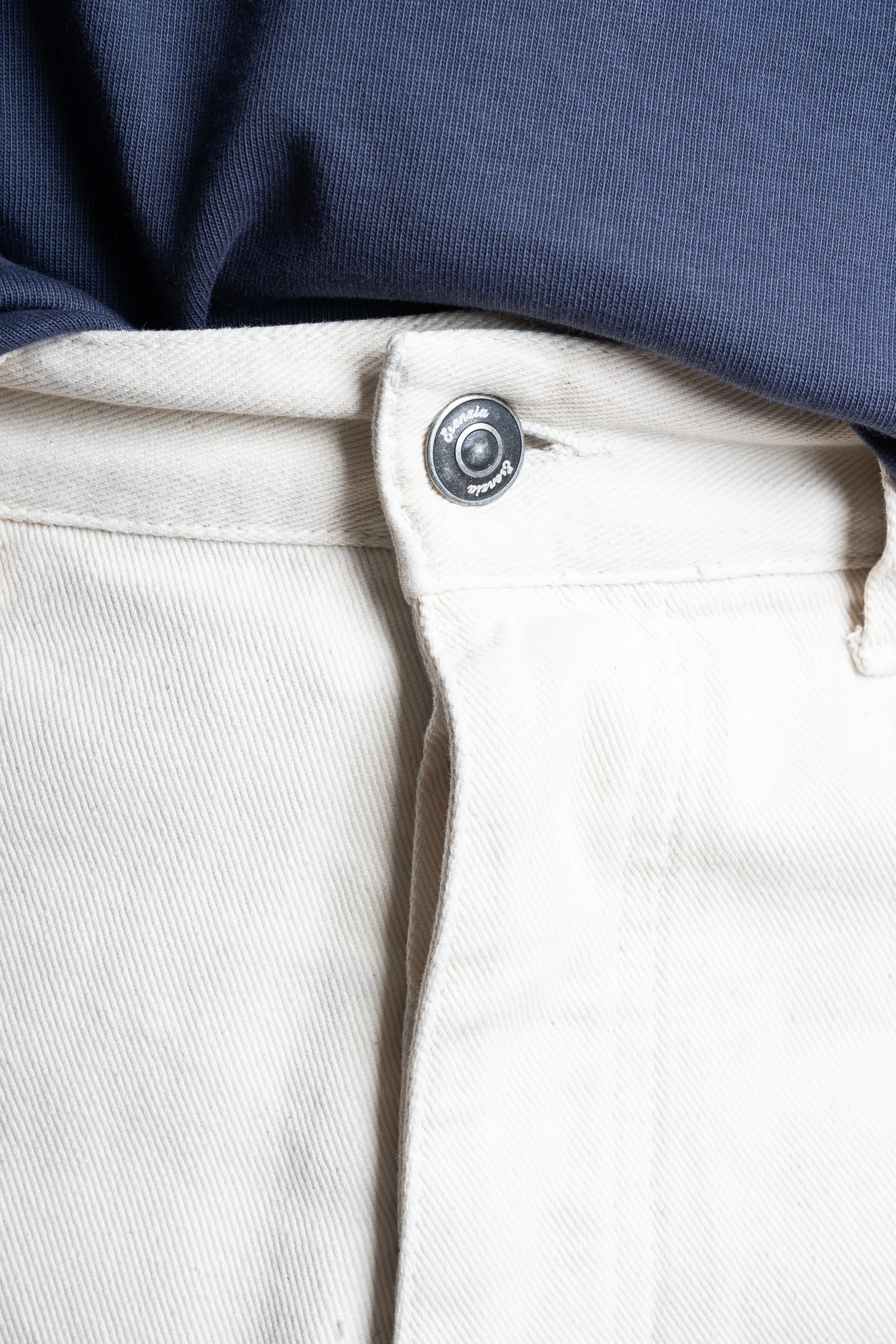 DENIM STRAIGHT PANTS CREAM - Image 9