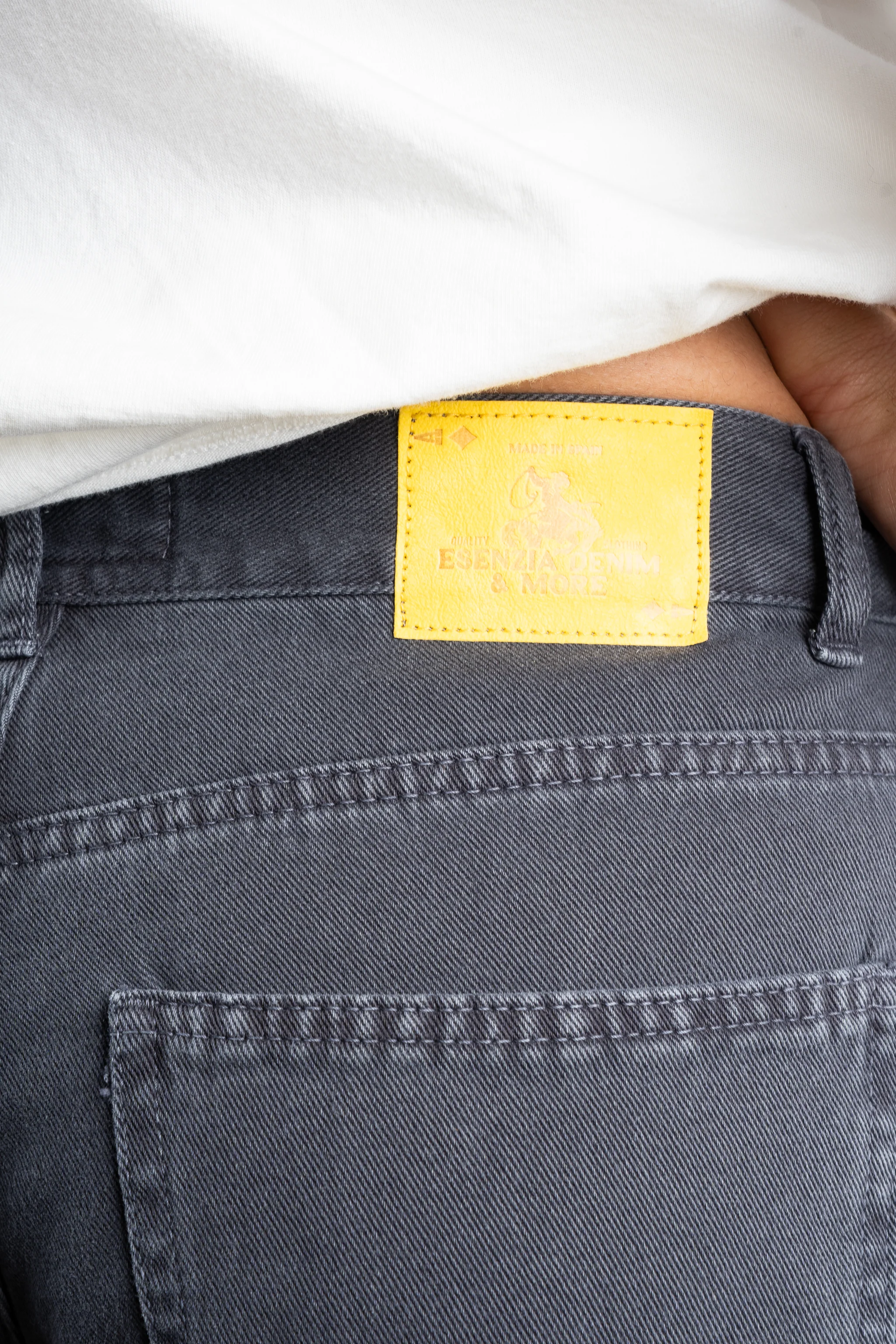 DENIM STRAIGHT PANTS NAVY - Image 7