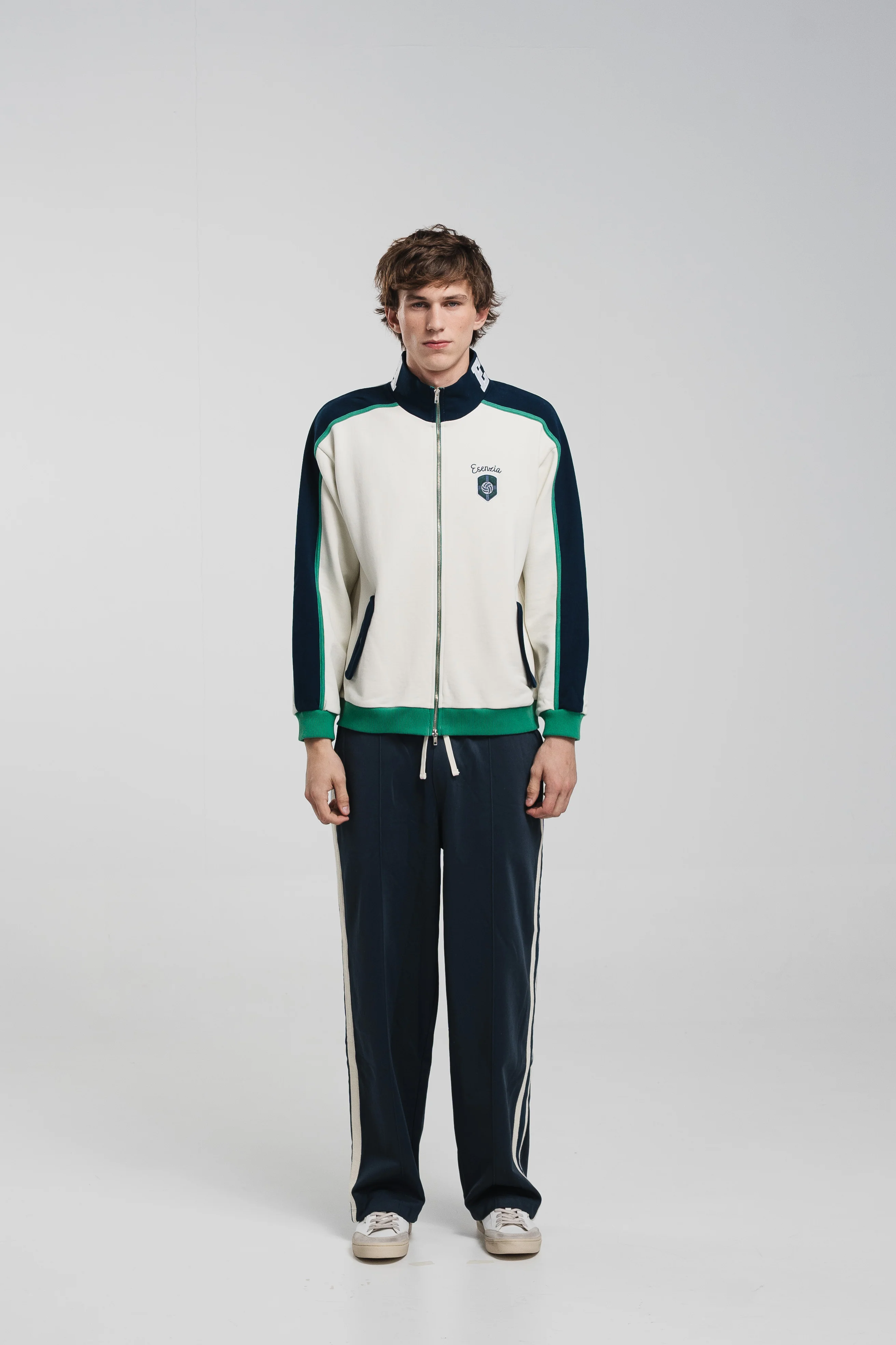 GREEN LETTER NECK TRACKJACKET - Image 7