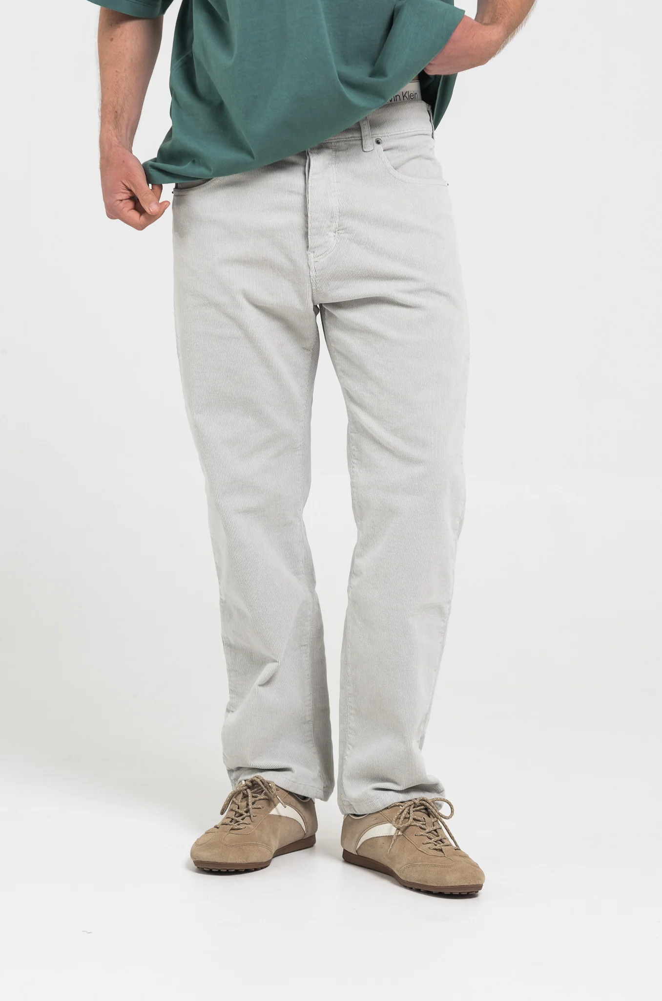 GREY CORDUROY PANTS - Image 4