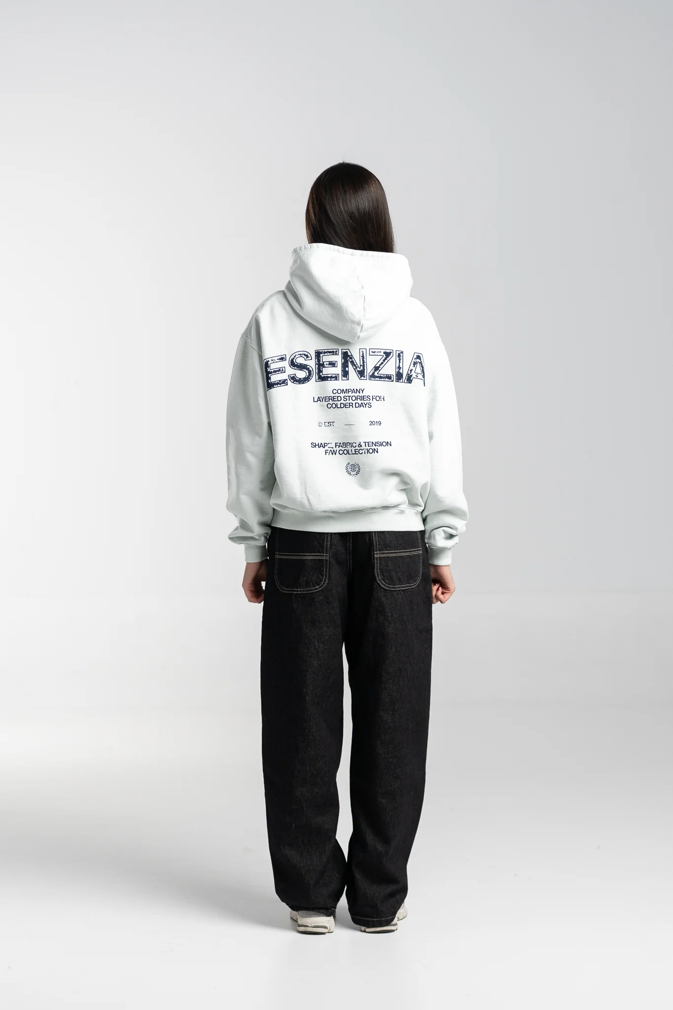 GREY FABRIC HOODIE - Image 8