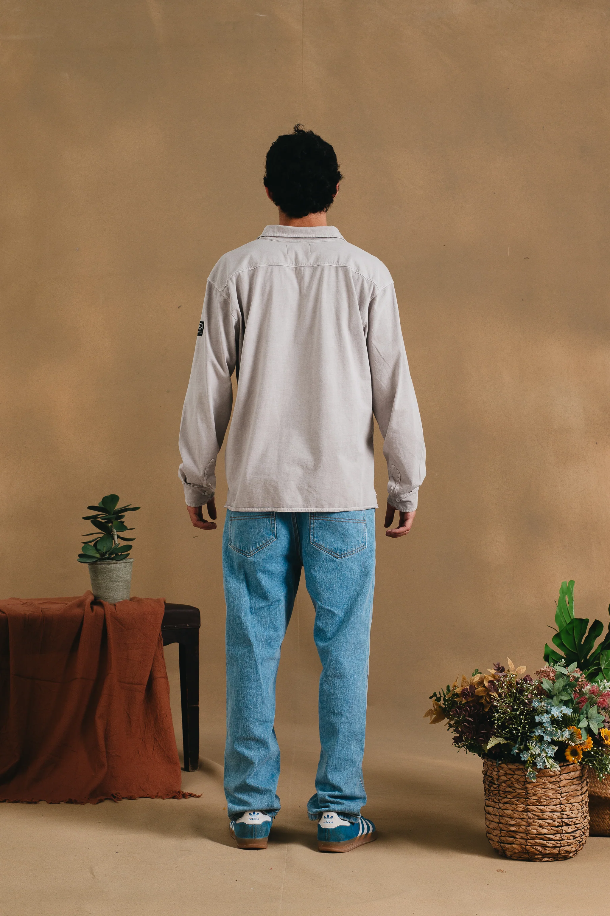 LIGHT GREY LONGSLEEVE POLO - Image 7