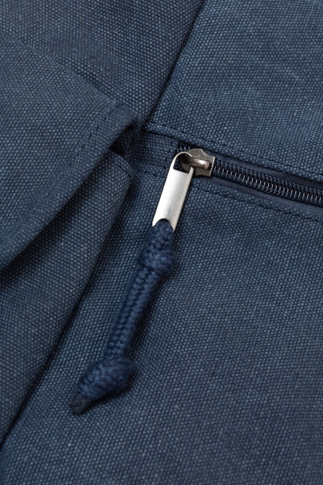 MOCHILA VINTAGE DE LONA AZUL - Image 4