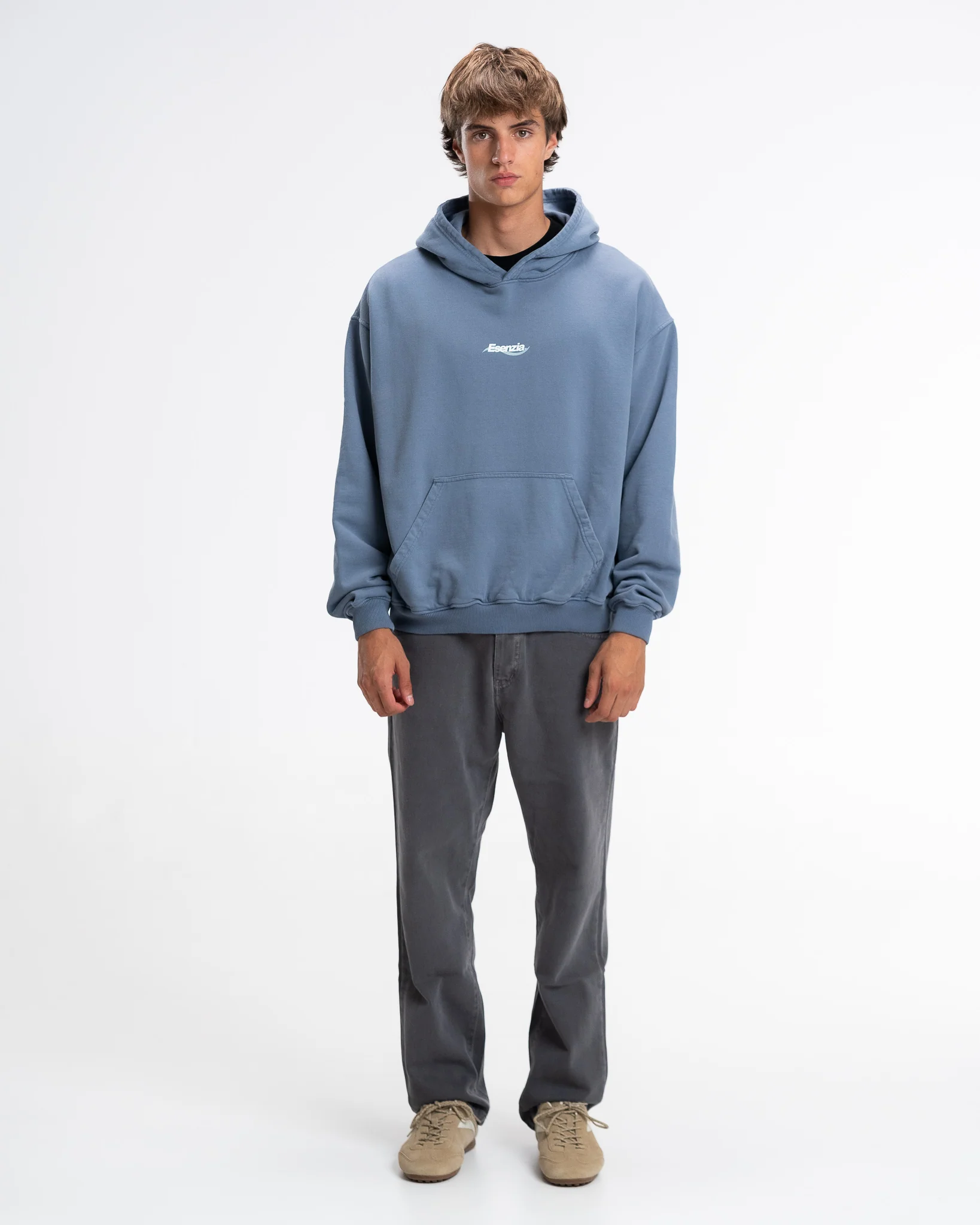 STEEL BLUE CRAFT HOODIE - Image 7