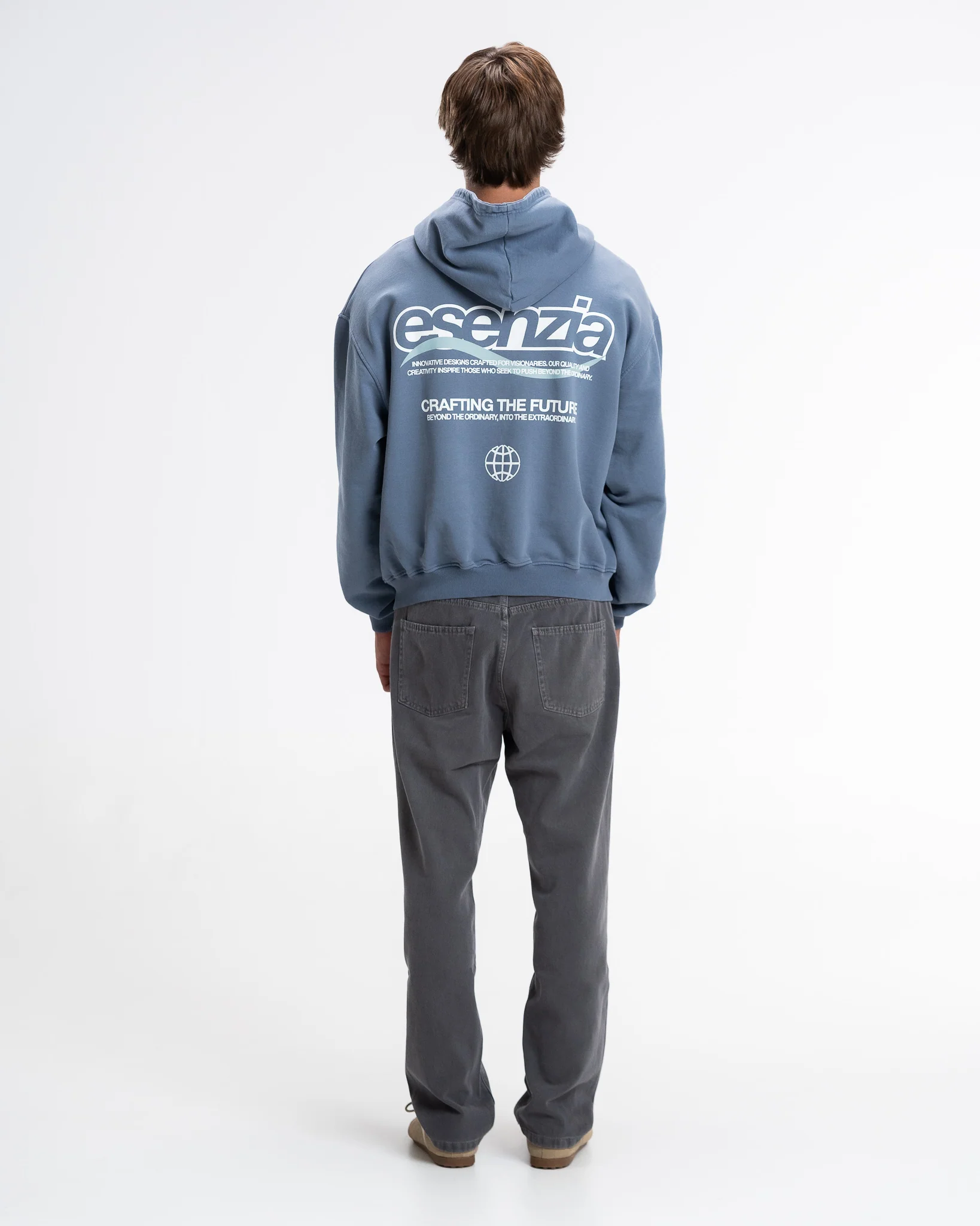 STEEL BLUE CRAFT HOODIE - Image 9
